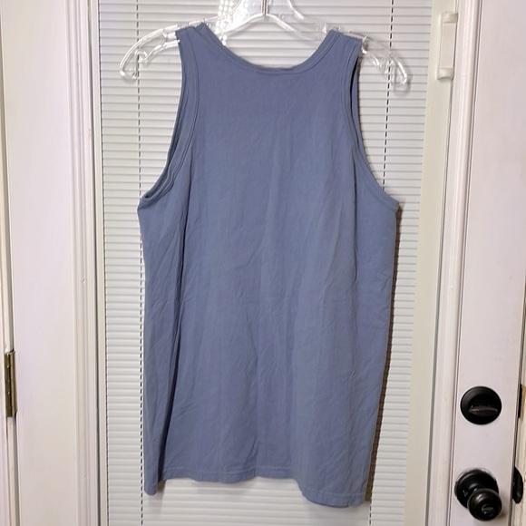 Linen - Cotton Tank Top - Washed Blue - Picture 2 of 2